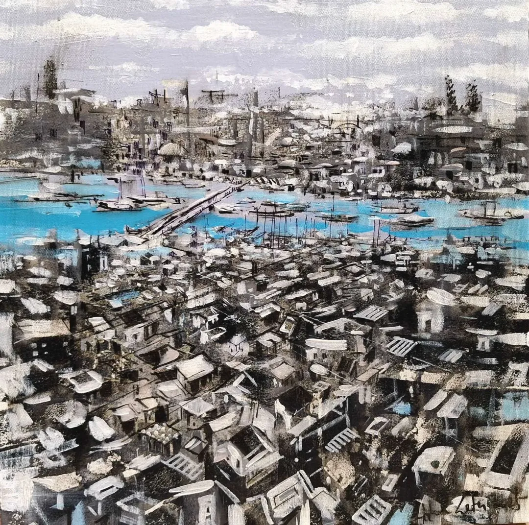 yakınlaştır "Kar" eseri AYHAN ÇETİN tarafından 2025 yılında 40x40 cm ölçülerinde Tuval üzeri akrilik boya tekniği ile yapılmıştır.