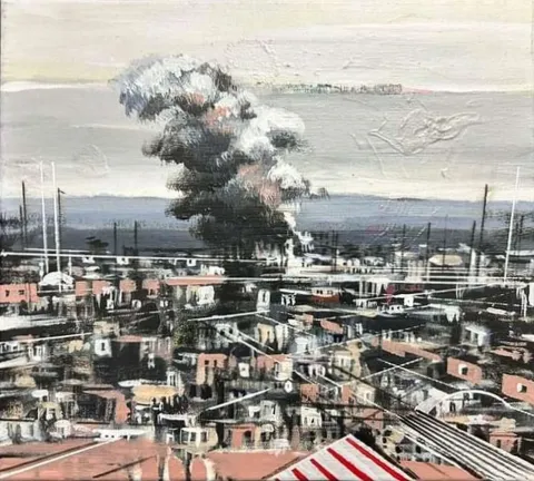 "İsimsiz" eseri AYHAN ÇETİN tarafından 2023 yılında 30x35 cm ölçülerinde Tuval üzeri akrilik boya tekniği ile yapılmıştır.