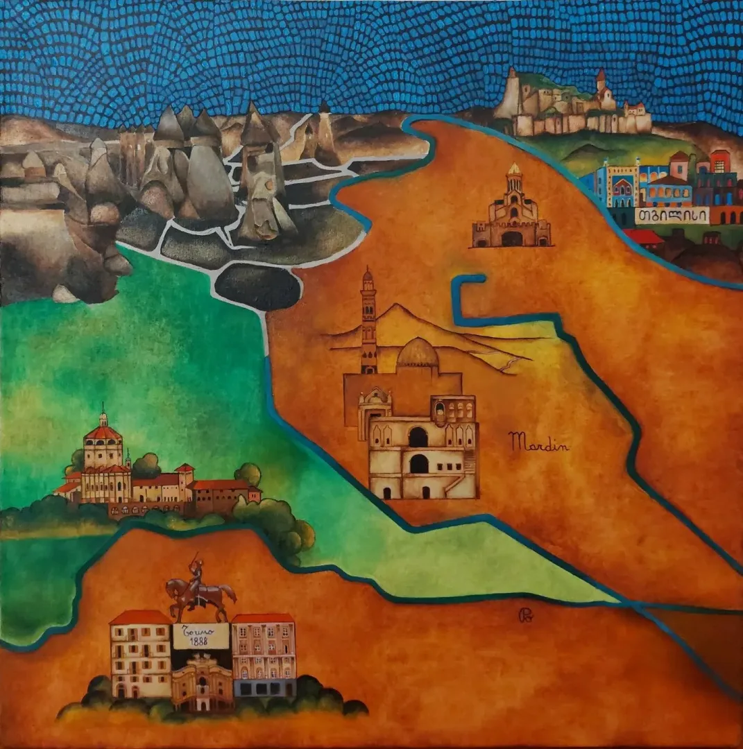 yakınlaştır "ilk adım" eseri BİNNUR YÜCEBAŞ RUOCCO tarafından 2025 yılında 60x60 cm ölçülerinde Tuval üzeri yağlı boya tekniği ile yapılmıştır.