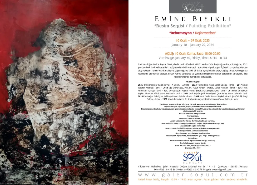 EMİNE BIYIKLI — sergiden görünüm