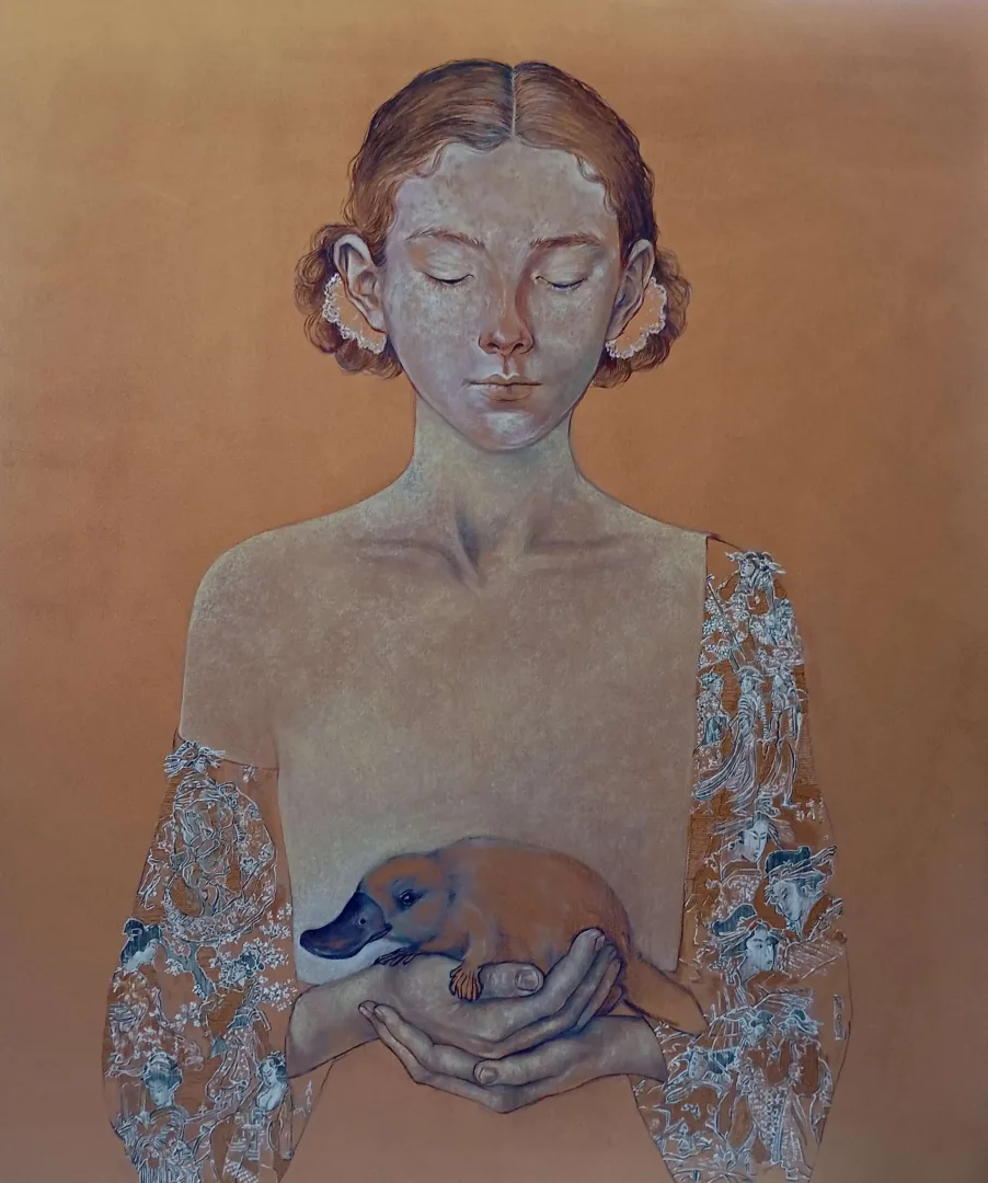 yakınlaştır "If platypuses dream…" eseri ESRA YILDIRIM tarafından 2025 yılında 130x110 cm ölçülerinde Tuval üzeri yağlı boya tekniği ile yapılmıştır.