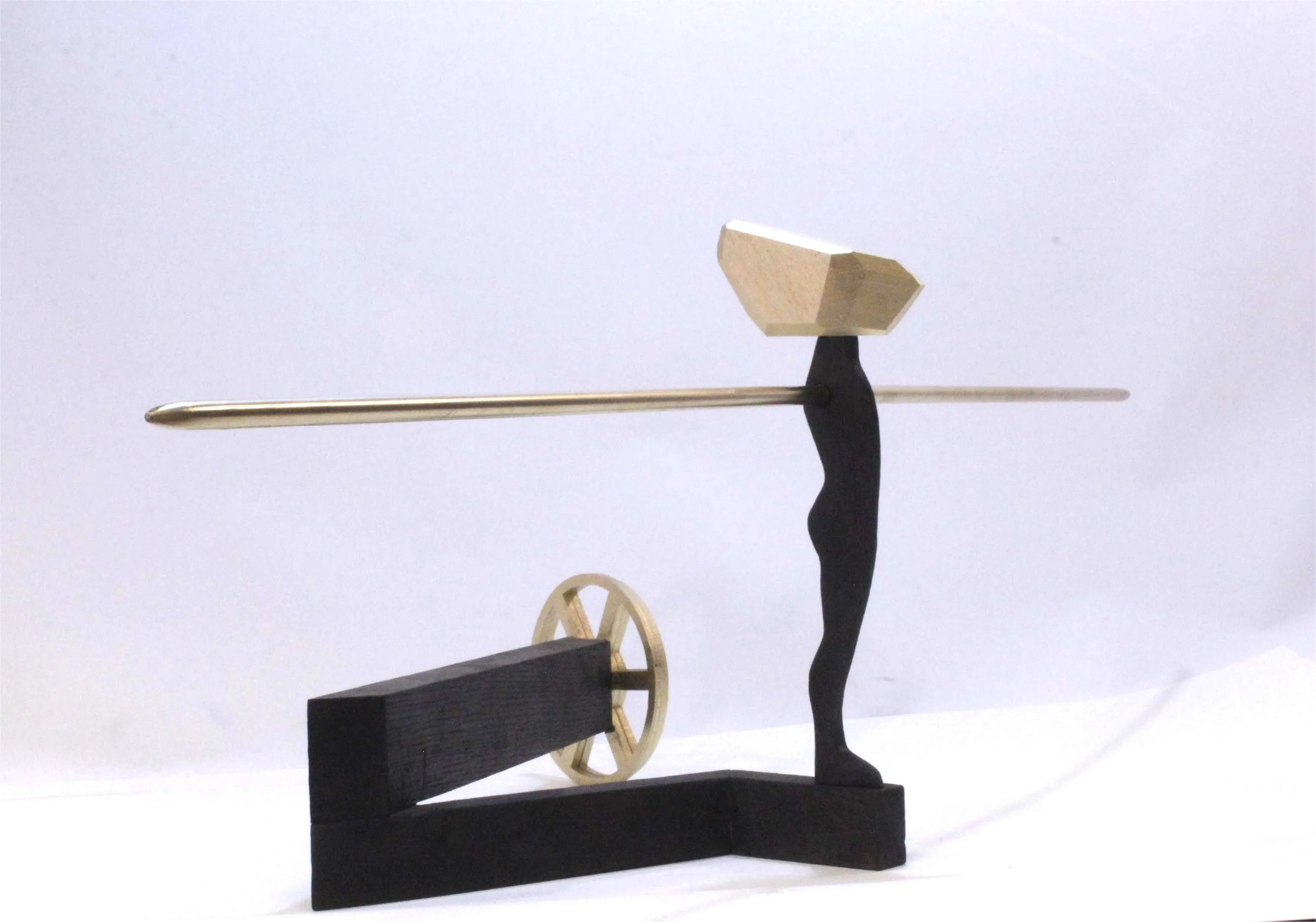 "Kara melek" eseri FERİT YAZICI tarafından 2025 yılında 33.2x102.3x42.4 cm ölçülerinde Karışık teknik , ahşap, alüminyum tekniği ile yapılmıştır.