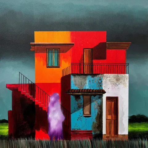 ARDA SELİM — “isimsiz”, 2025 "isimsiz" eseri ARDA SELİM tarafından 2025 yılında 40x40 cm ölçülerinde Tuval üzeri yağlı boya tekniği ile yapılmıştır.