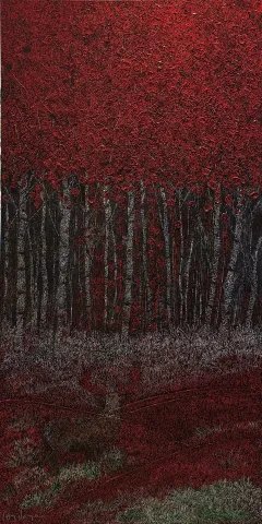 "Sonbahar serisi" eseri MURAT ÖZDOĞRU tarafından 2025 yılında 130x65 cm ölçülerinde Tuval üzeri akrilik boya tekniği ile yapılmıştır.
