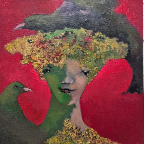 EROL PELİOĞLU — “İsimsiz”, 2025 "İsimsiz" eseri EROL PELİOĞLU tarafından 2025 yılında 40x40 cm ölçülerinde Tuval üzeri yağlı boya tekniği ile yapılmıştır.