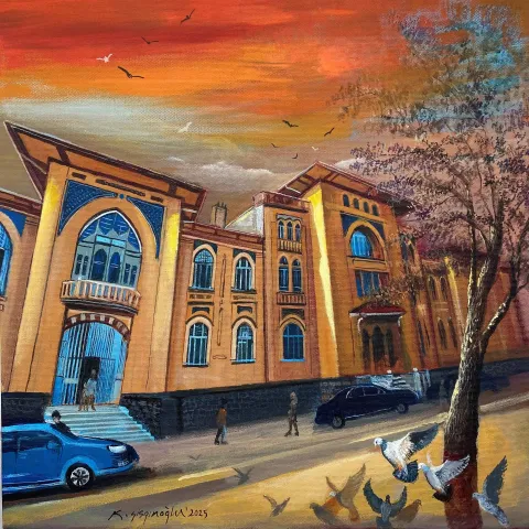 KADİR ŞİŞGİNOĞLU — “İsimsiz”, 2025 "İsimsiz" eseri KADİR ŞİŞGİNOĞLU tarafından 2025 yılında 40x40 cm ölçülerinde Tuval üzeri akrilik boya tekniği ile yapılmıştır.