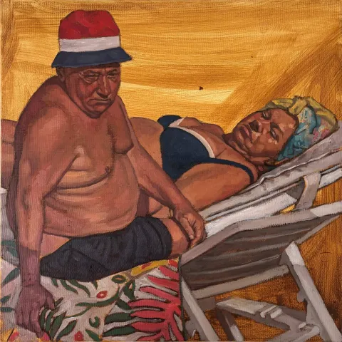 TANJU YAĞAN — “Untitled”, 2025 "İsimsiz" eseri TANJU YAĞAN tarafından 2025 yılında 40x40 cm ölçülerinde Tuval üzeri yağlı boya tekniği ile yapılmıştır.