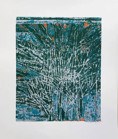DEVRİM ERBİL — “Doğanın Gizemli Çizgisi”, 2013 "Doğanın Gizemli Çizgisi" eseri DEVRİM ERBİL tarafından 2013 yılında Serigrafi - (C) Edisyon 10/50 tekniği ile yapılmıştır.