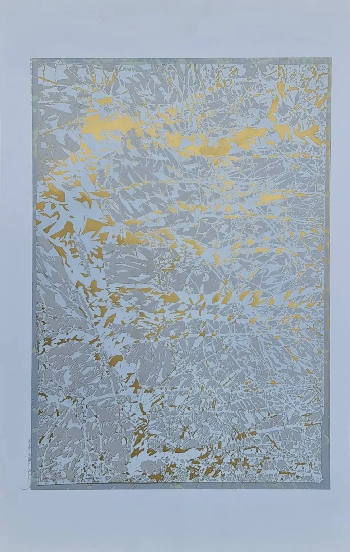 "Şiirsel Doğa Yorumu - A." eseri DEVRİM ERBİL tarafından 2011 yılında 59x93 cm ölçülerinde Serigrafi - Edisyon: 25/25 tekniği ile yapılmıştır.