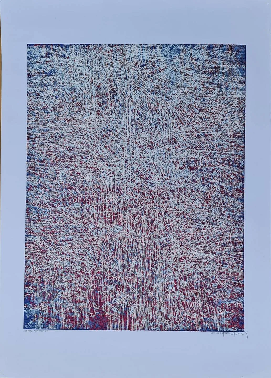 "Doğa Soyutlaması" eseri DEVRİM ERBİL tarafından 2011 yılında 70x50 cm ölçülerinde Serigrafi - Edisyon: EA tekniği ile yapılmıştır.