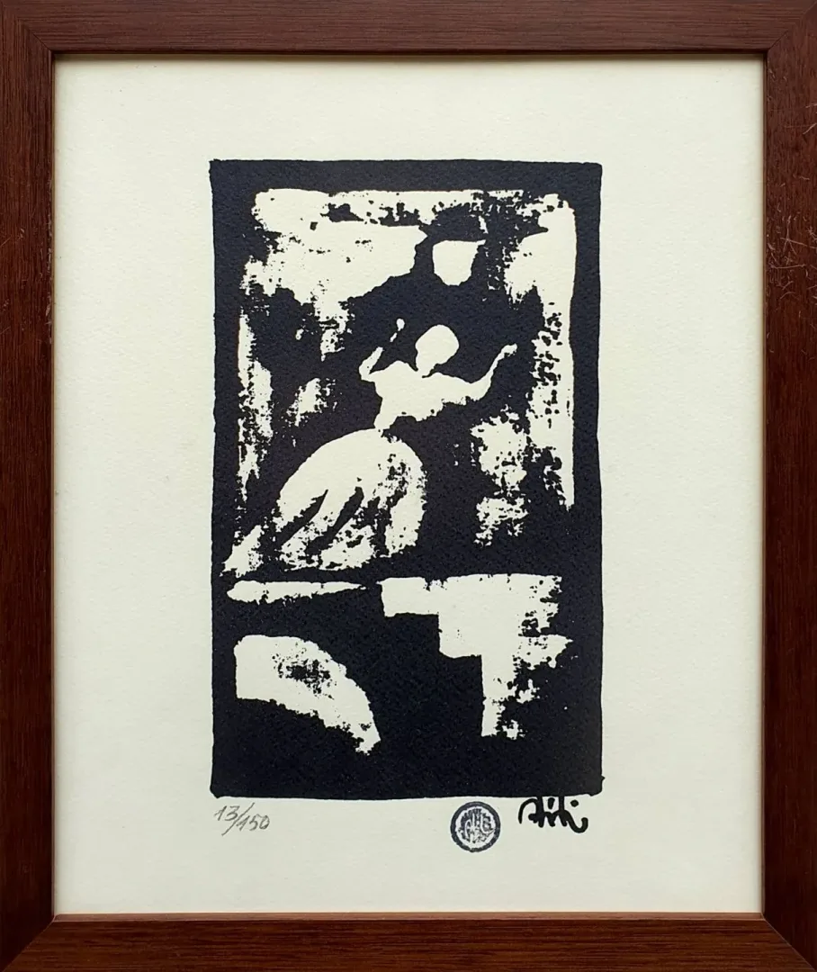 "isimsiz" eseri ABİDİN DİNO tarafından 31x26 cm ölçülerinde Serigrafi - Edisyon 13/150 tekniği ile yapılmıştır.