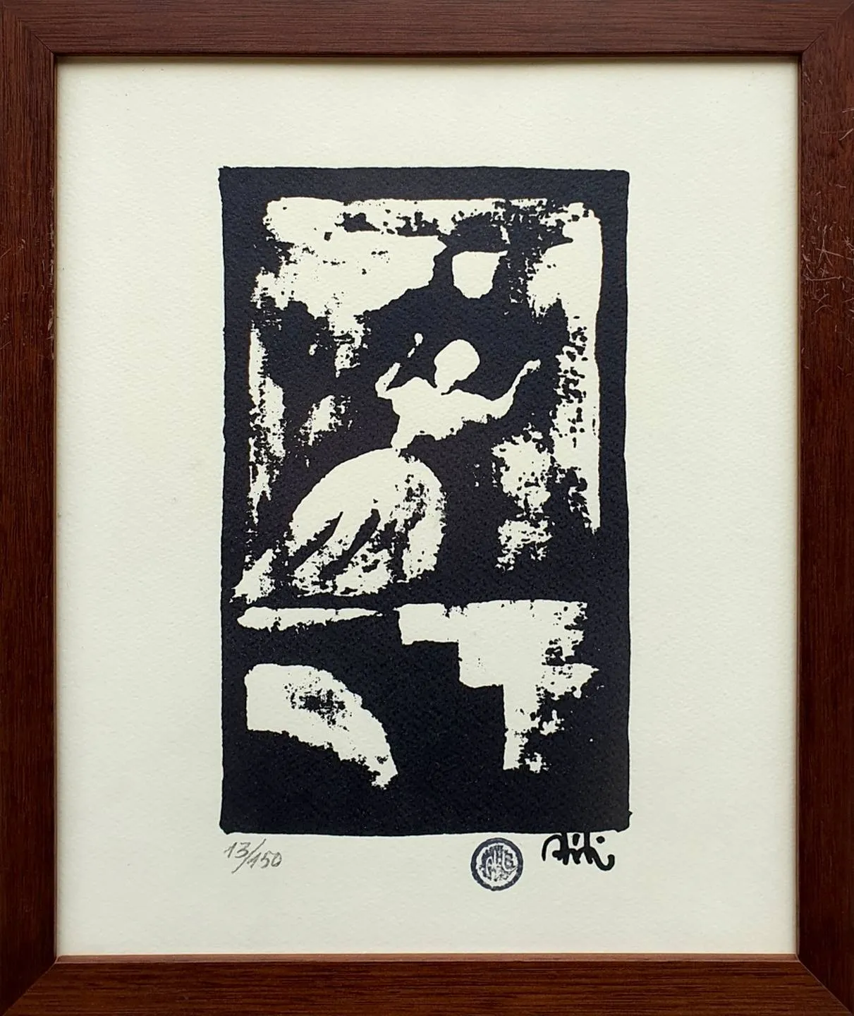 "isimsiz" eseri ABİDİN DİNO tarafından 31x26 cm ölçülerinde Serigrafi - Edisyon 13/150 tekniği ile yapılmıştır.