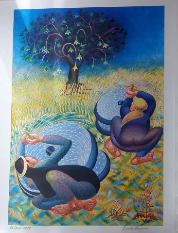 "isimsiz" eseri İBRAHİM BALABAN tarafından 2018 yılında 70x50 cm ölçülerinde Dijital Ögün Baskı Edisyon: 80/100 tekniği ile yapılmıştır.