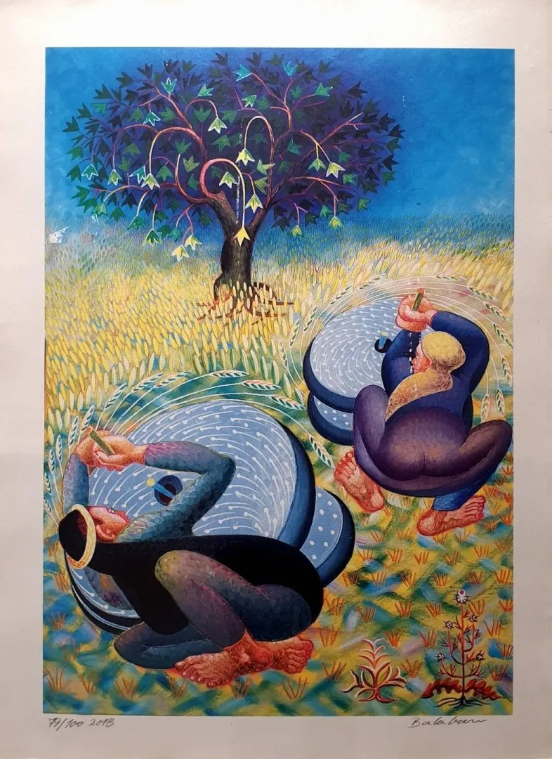 "isimsiz" eseri İBRAHİM BALABAN tarafından 2018 yılında 70x50 cm ölçülerinde Dijital Ögün Baskı Edisyon: 80/100 tekniği ile yapılmıştır.