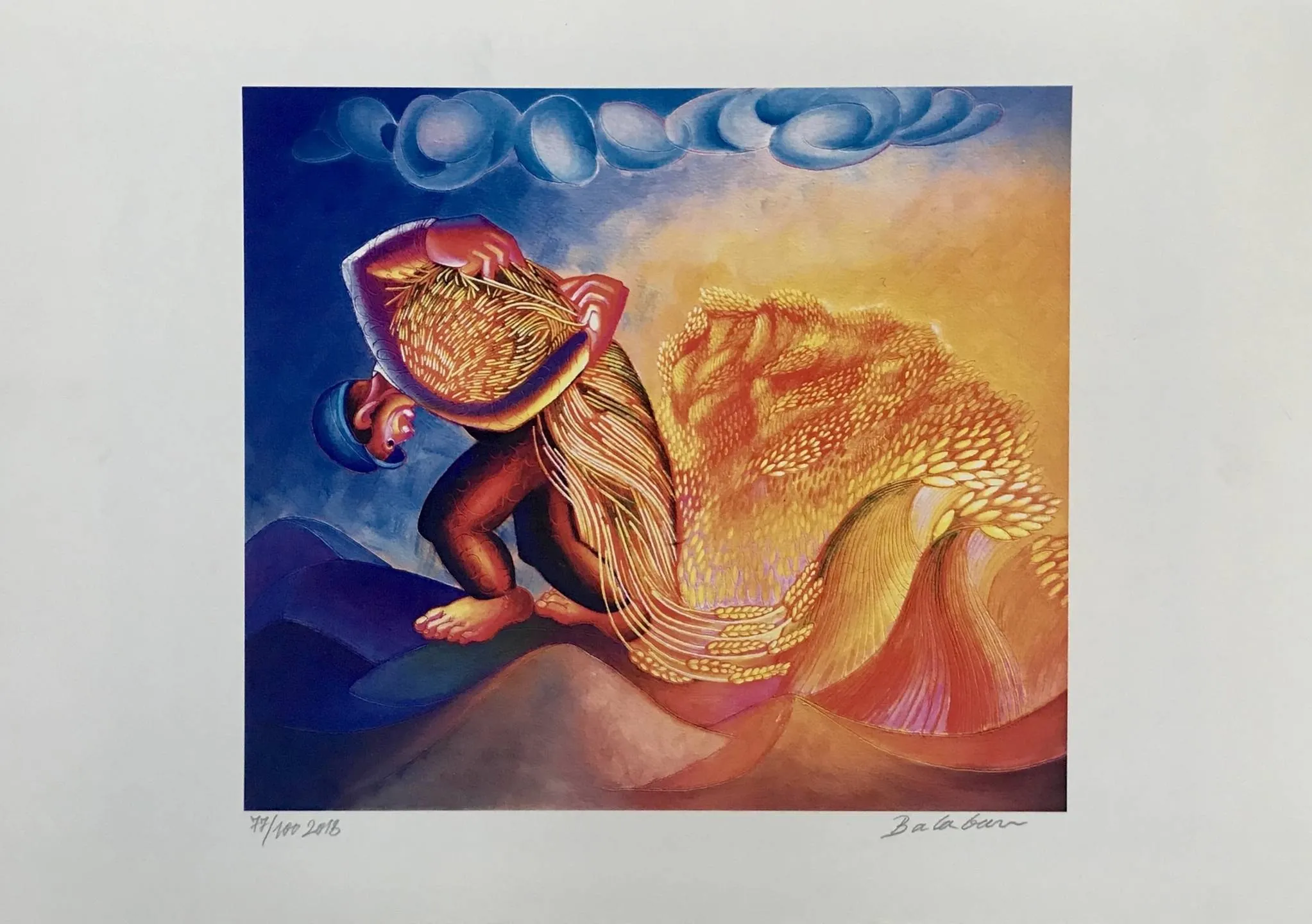 "isimsiz" eseri İBRAHİM BALABAN tarafından 2018 yılında 50x70 cm ölçülerinde Dijital Ögün Baskı Edisyon: 75/100 tekniği ile yapılmıştır.