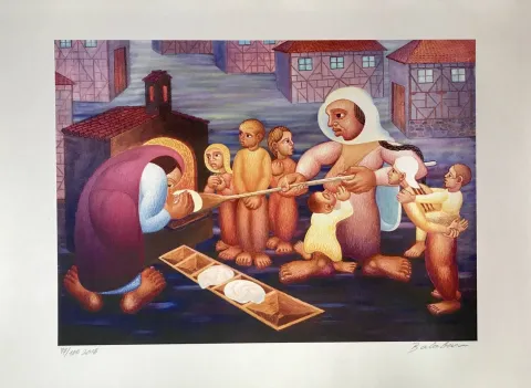 İBRAHİM BALABAN — “Fırın”, 2018 "Fırın" eseri İBRAHİM BALABAN tarafından 2018 yılında 50x70 cm ölçülerinde Dijital Ögün Baskı Edisyon: 80/100 tekniği ile yapılmıştır.