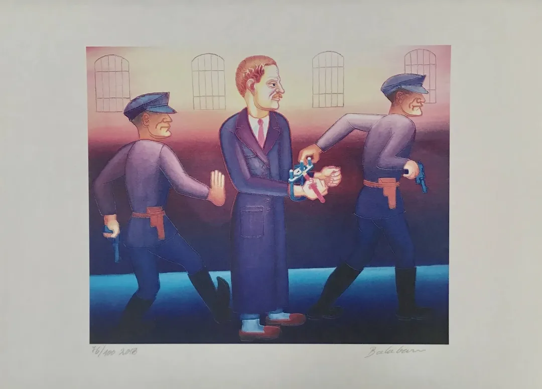yakınlaştır "Tutuklu Nazım" eseri İBRAHİM BALABAN tarafından 2018 yılında 50x70 cm ölçülerinde Dijital Ögün Baskı Edisyon: 77/100 tekniği ile yapılmıştır.