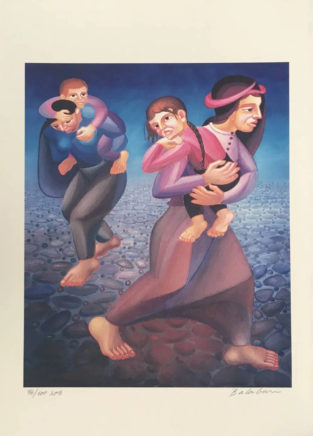 "isimsiz" eseri İBRAHİM BALABAN tarafından 2018 yılında 70x50 cm ölçülerinde Dijital Ögün Baskı Edisyon: 77/100 tekniği ile yapılmıştır.