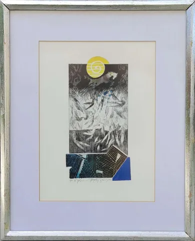 "isimsiz" eseri HAYATİ MİSMAN tarafından 1999 yılında 36x26 cm ölçülerinde Gravür Edisyon EA-III tekniği ile yapılmıştır.