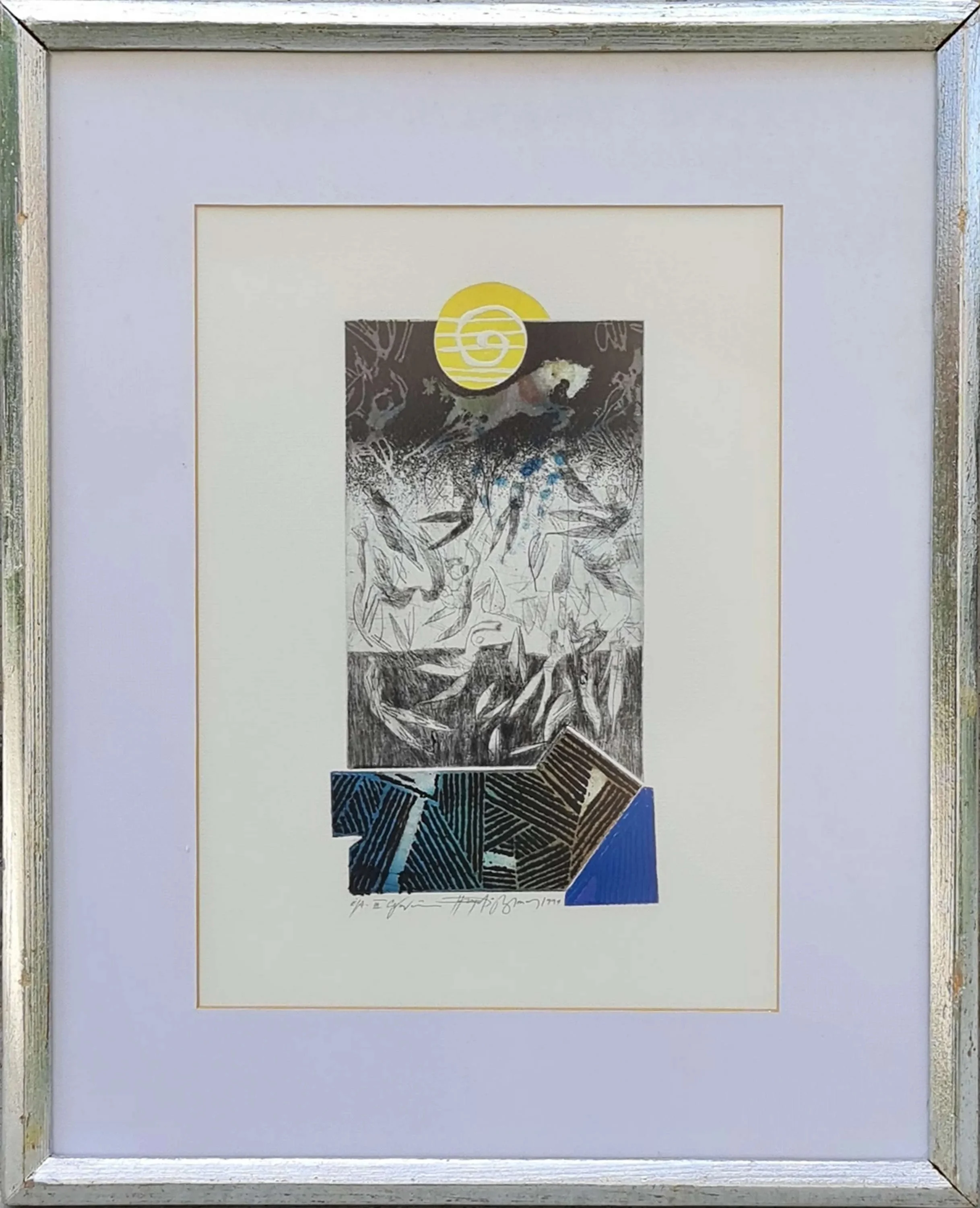 "isimsiz" eseri HAYATİ MİSMAN tarafından 1999 yılında 36x26 cm ölçülerinde Gravür Edisyon EA-III tekniği ile yapılmıştır.