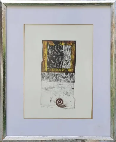 "isimsiz" eseri HAYATİ MİSMAN tarafından 1998 yılında 36x26 cm ölçülerinde Gravür Edisyon 21/100 tekniği ile yapılmıştır.