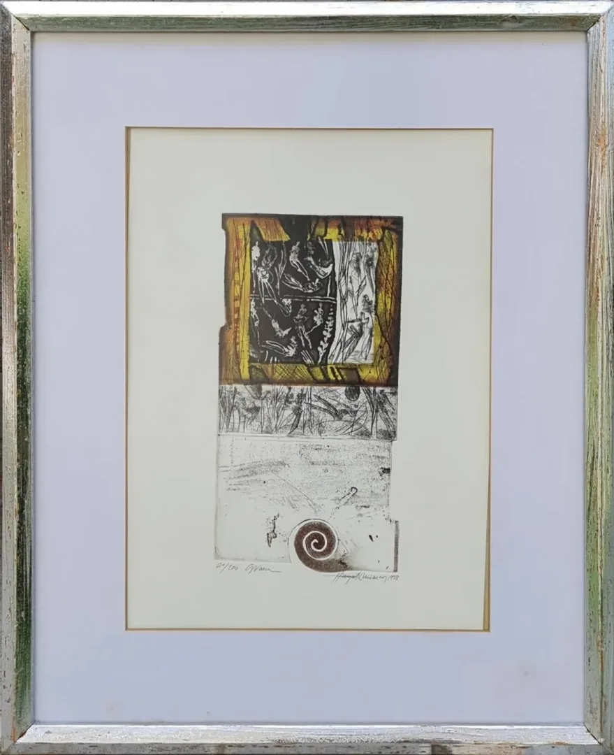 "isimsiz" eseri HAYATİ MİSMAN tarafından 1998 yılında 36x26 cm ölçülerinde Gravür Edisyon 21/100 tekniği ile yapılmıştır.