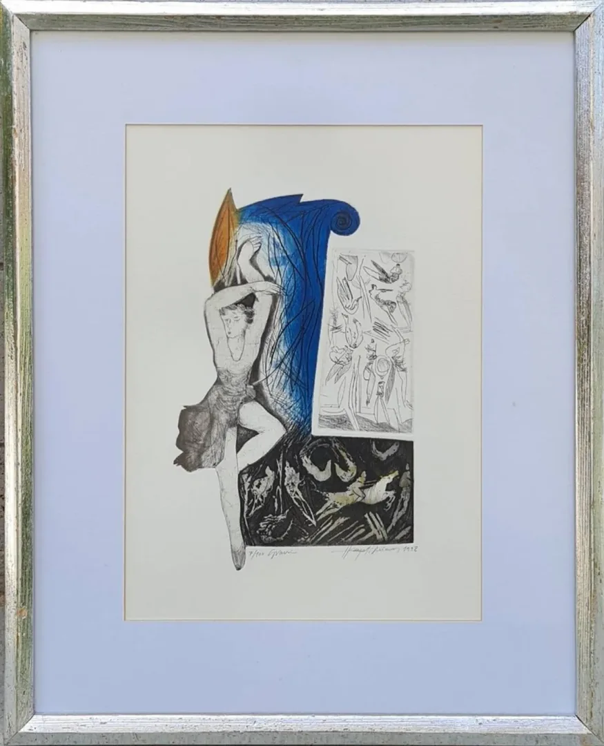 "isimsiz" eseri HAYATİ MİSMAN tarafından 1998 yılında 36x26 cm ölçülerinde Gravür Edisyon 7/100 tekniği ile yapılmıştır.