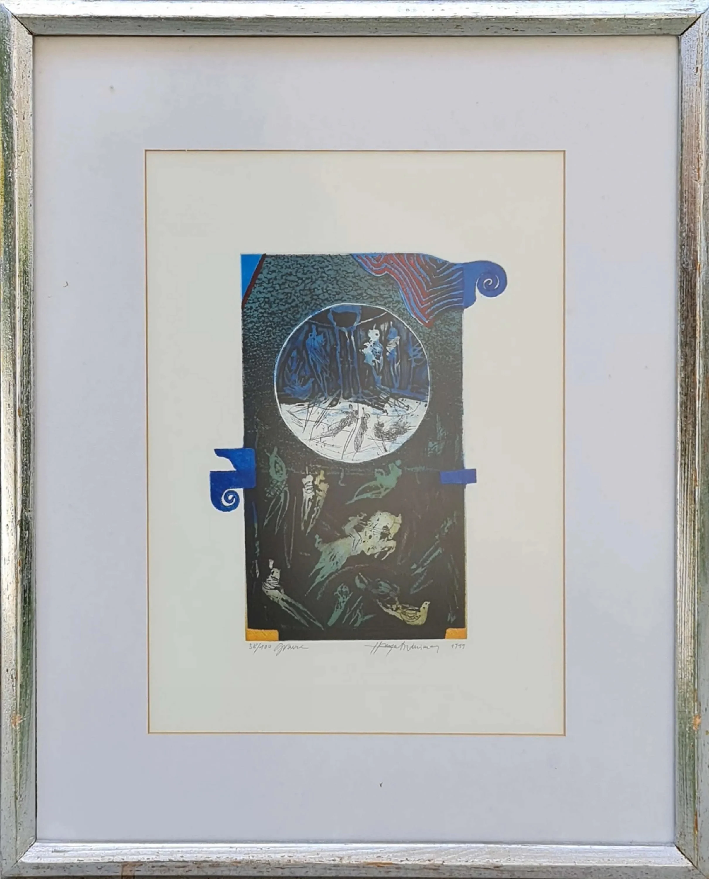 "isimsiz" eseri HAYATİ MİSMAN tarafından 1999 yılında 36x26 cm ölçülerinde Gravür Edisyon 38/100 tekniği ile yapılmıştır.