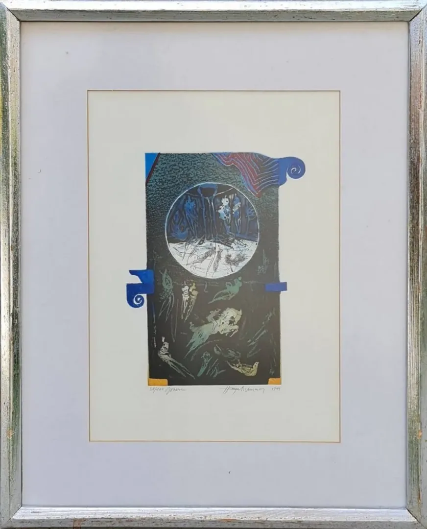 "isimsiz" eseri HAYATİ MİSMAN tarafından 1999 yılında 36x26 cm ölçülerinde Gravür Edisyon 38/100 tekniği ile yapılmıştır.