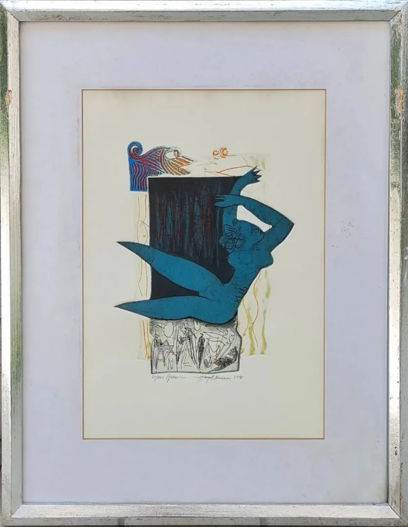 yakınlaştır "isimsiz" eseri HAYATİ MİSMAN tarafından 1998 yılında 36x26 cm ölçülerinde Gravür Edisyon 37/100 tekniği ile yapılmıştır.