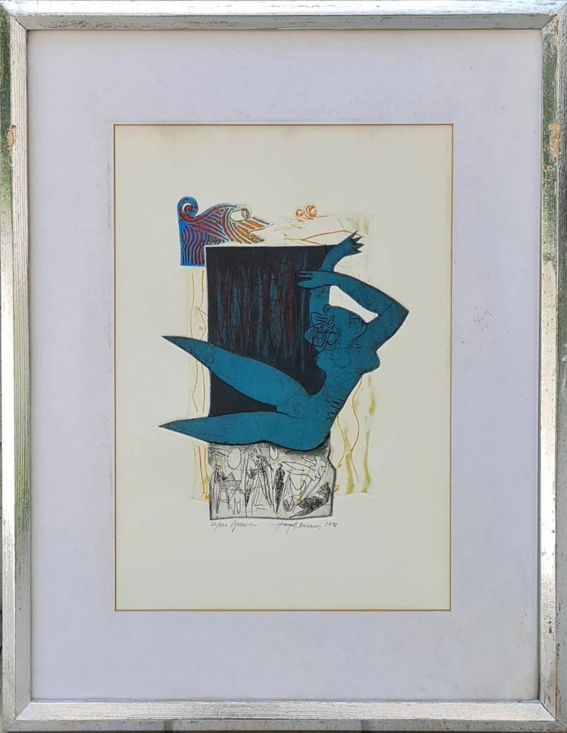 "isimsiz" eseri HAYATİ MİSMAN tarafından 1998 yılında 36x26 cm ölçülerinde Gravür Edisyon 37/100 tekniği ile yapılmıştır.
