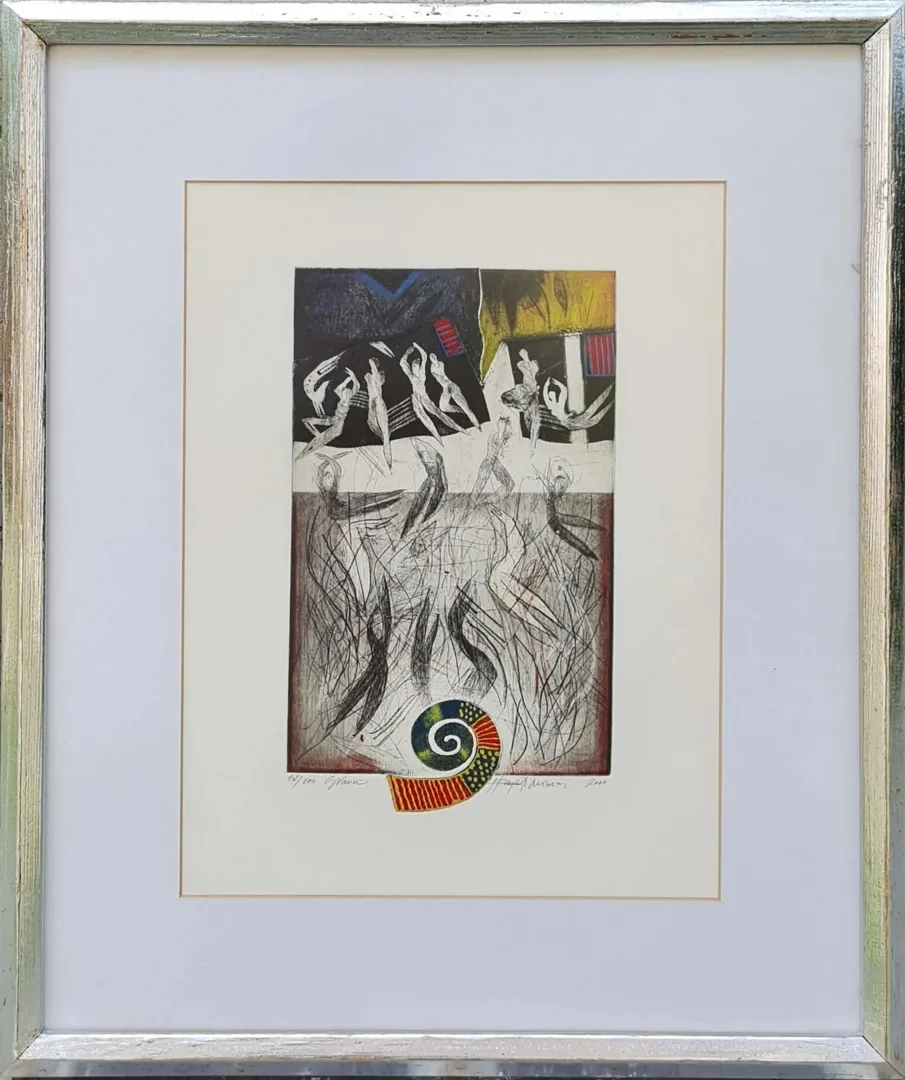 yakınlaştır "isimsiz" eseri HAYATİ MİSMAN tarafından 2000 yılında 36x26 cm ölçülerinde Gravür Edisyon 18/100 tekniği ile yapılmıştır.