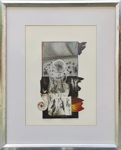 "isimsiz" eseri HAYATİ MİSMAN tarafından 1999 yılında 36x26 cm ölçülerinde Gravür Edisyon 2/100 tekniği ile yapılmıştır.