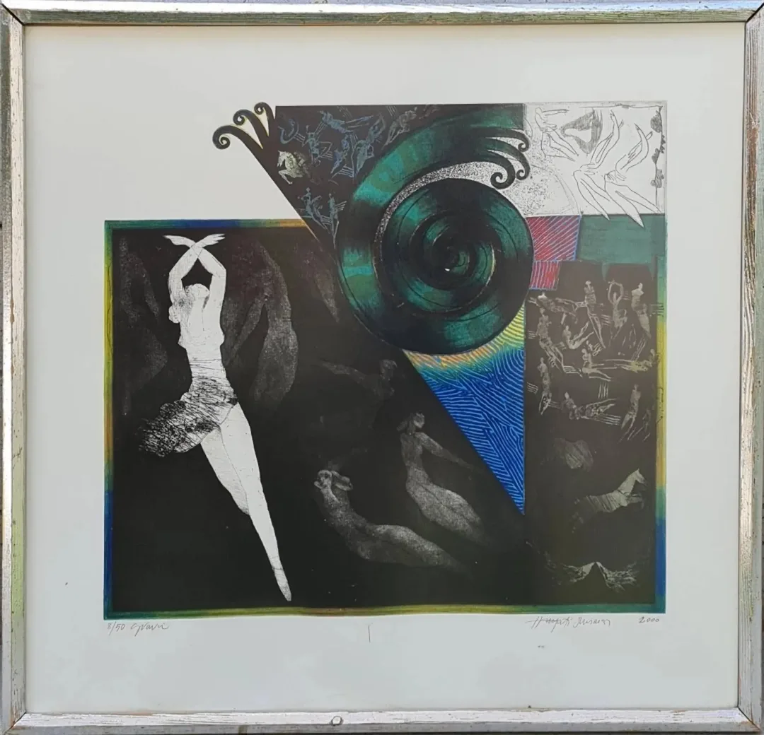 HAYATİ MİSMAN — “isimsiz”, 2000 "isimsiz" eseri HAYATİ MİSMAN tarafından 2000 yılında 67x70 cm ölçülerinde Gravür Edisyon 8/50 tekniği ile yapılmıştır.