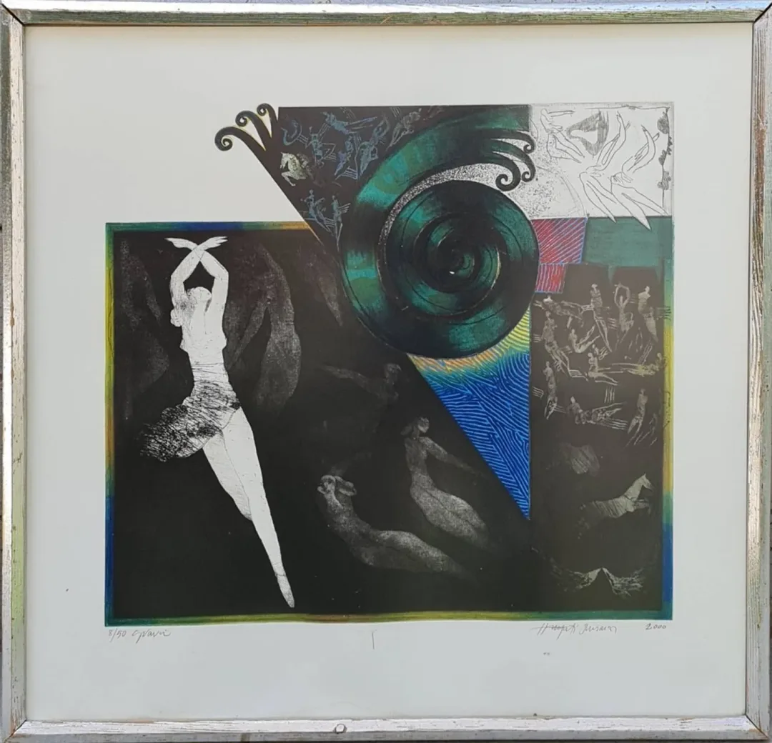 "isimsiz" eseri HAYATİ MİSMAN tarafından 2000 yılında 67x70 cm ölçülerinde Gravür Edisyon 8/50 tekniği ile yapılmıştır.