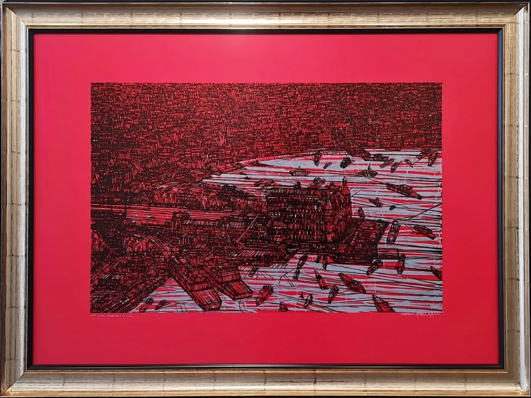 yakınlaştır "İstanbul, Haydarpaşa (A)" eseri DEVRİM ERBİL tarafından 2020 yılında 70x100 cm ölçülerinde Serigrafi 20//25 tekniği ile yapılmıştır.