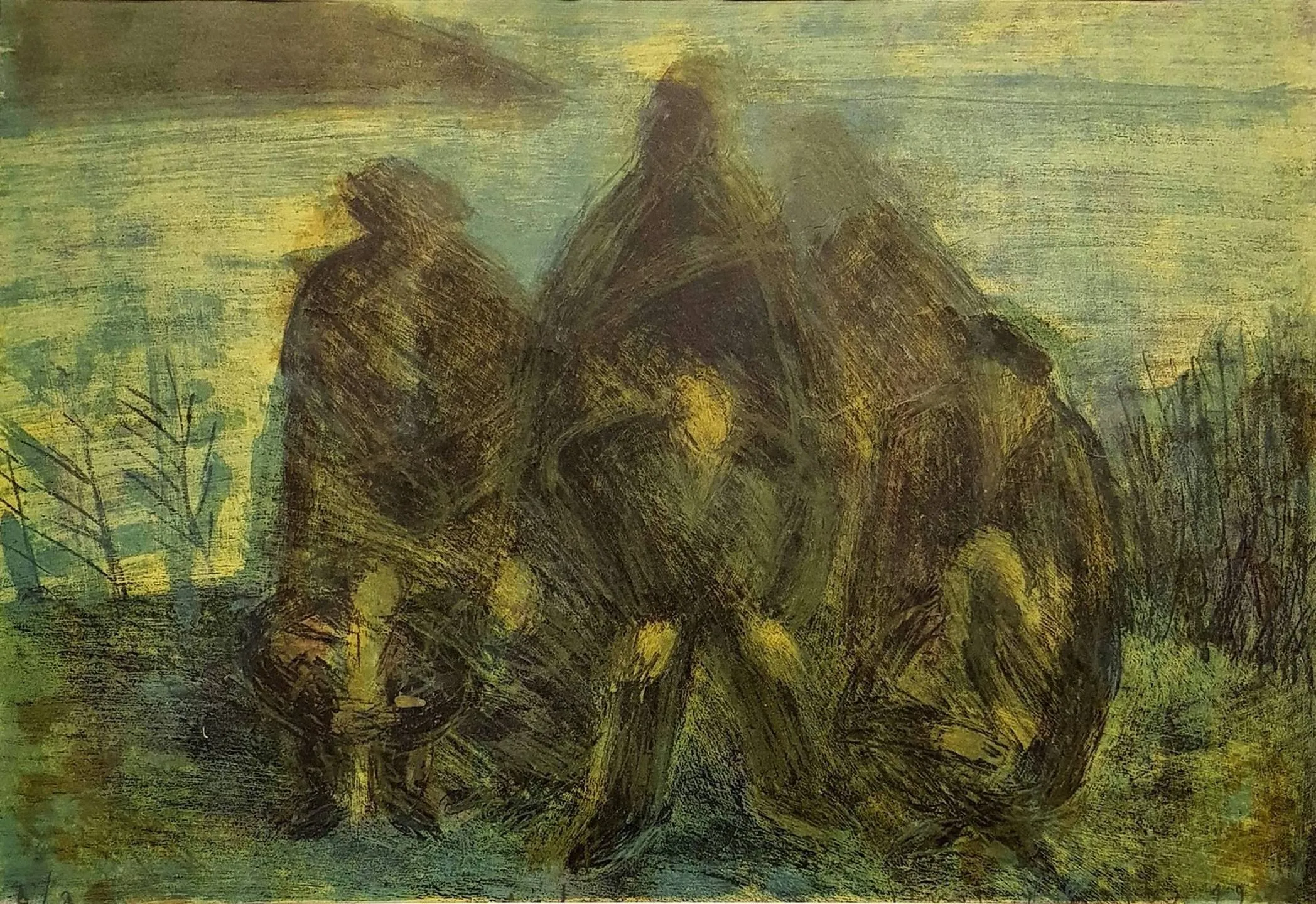 "isimsiz" eseri ŞENOL YOROZLU tarafından 1978 yılında 31x46 cm ölçülerinde Baskı tekniği ile yapılmıştır.