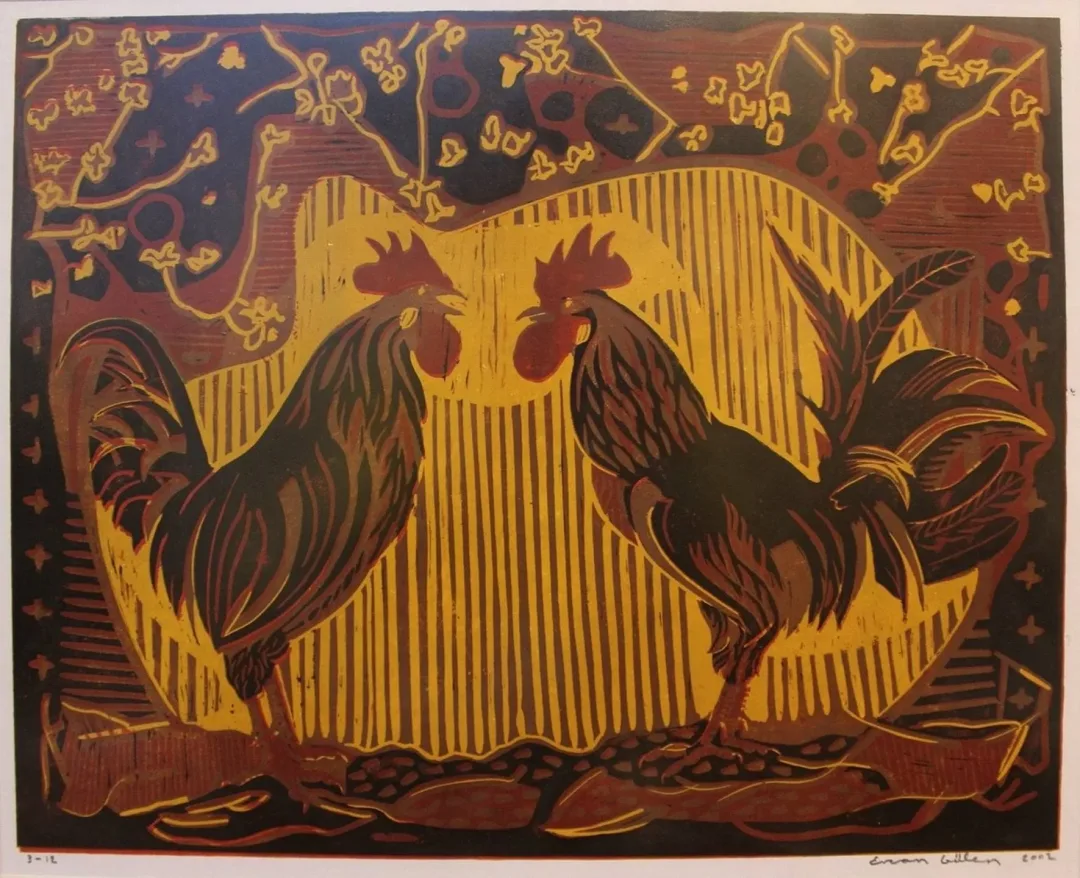 yakınlaştır "isimsiz" eseri ERCAN GÜLEN tarafından 2002 yılında 40x49 cm ölçülerinde Linol Baskı 3//12 tekniği ile yapılmıştır.