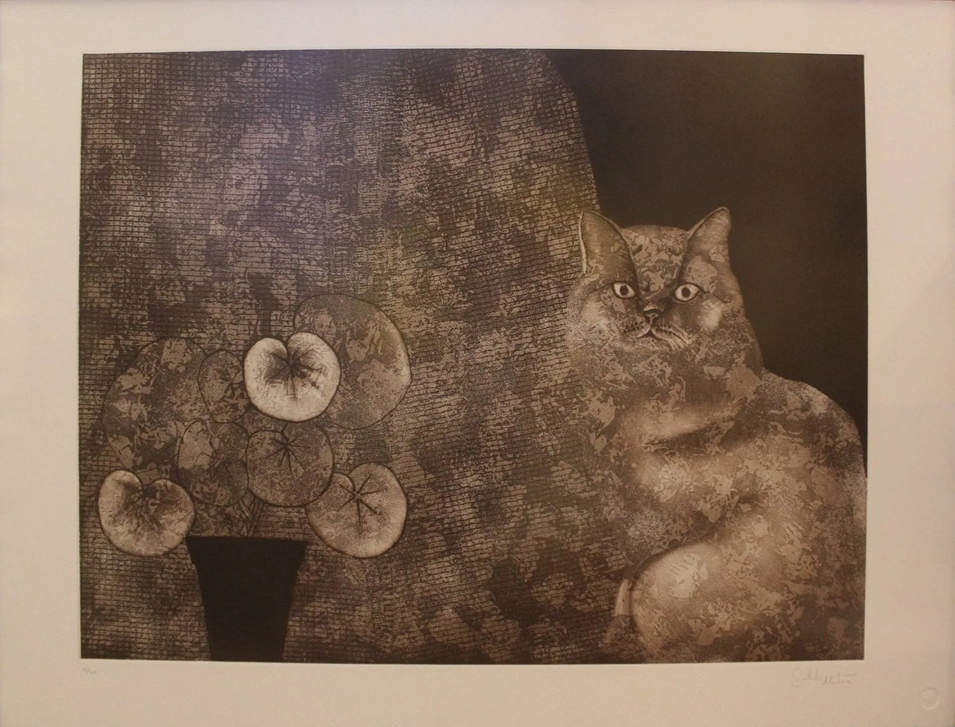 "isimsiz" eseri FATİH MİKA tarafından 2005 yılında 48x64 cm ölçülerinde Gravür 4//50 tekniği ile yapılmıştır.