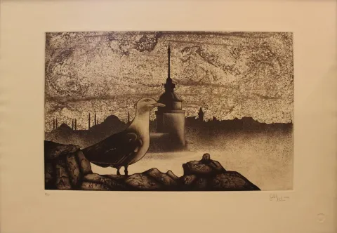 FATİH MİKA — “isimsiz”, 2003 "isimsiz" eseri FATİH MİKA tarafından 2003 yılında 32x50 cm ölçülerinde Gravür 6//50 tekniği ile yapılmıştır.