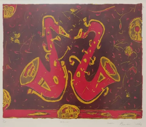 ERDAL KURUZU — “isimsiz”, 2004 "isimsiz" eseri ERDAL KURUZU tarafından 2004 yılında 38x49 cm ölçülerinde Baskı 5//20 tekniği ile yapılmıştır.