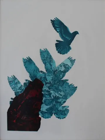 "Zümrüdü Anka Kuşu II" eseri FATİH MİKA tarafından 80x60 cm ölçülerinde Gravür tekniği ile yapılmıştır.