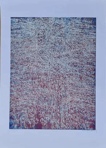 DEVRİM ERBİL — “Doğa Soyutlaması Edisyon:EA”, 2011 "Doğa Soyutlaması Edisyon:EA" eseri DEVRİM ERBİL tarafından 2011 yılında 70x50 cm ölçülerinde Serigrafi tekniği ile yapılmıştır.