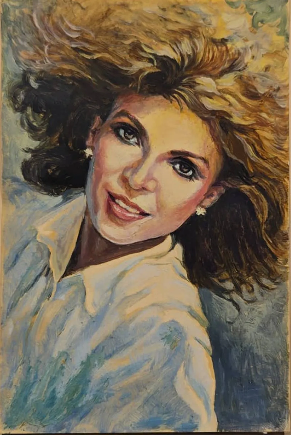 "Kadın portresi (imzasız)" eseri NUSRET KARACA tarafından 18x12 cm ölçülerinde Karton üzeri yağlı boya tekniği ile yapılmıştır.