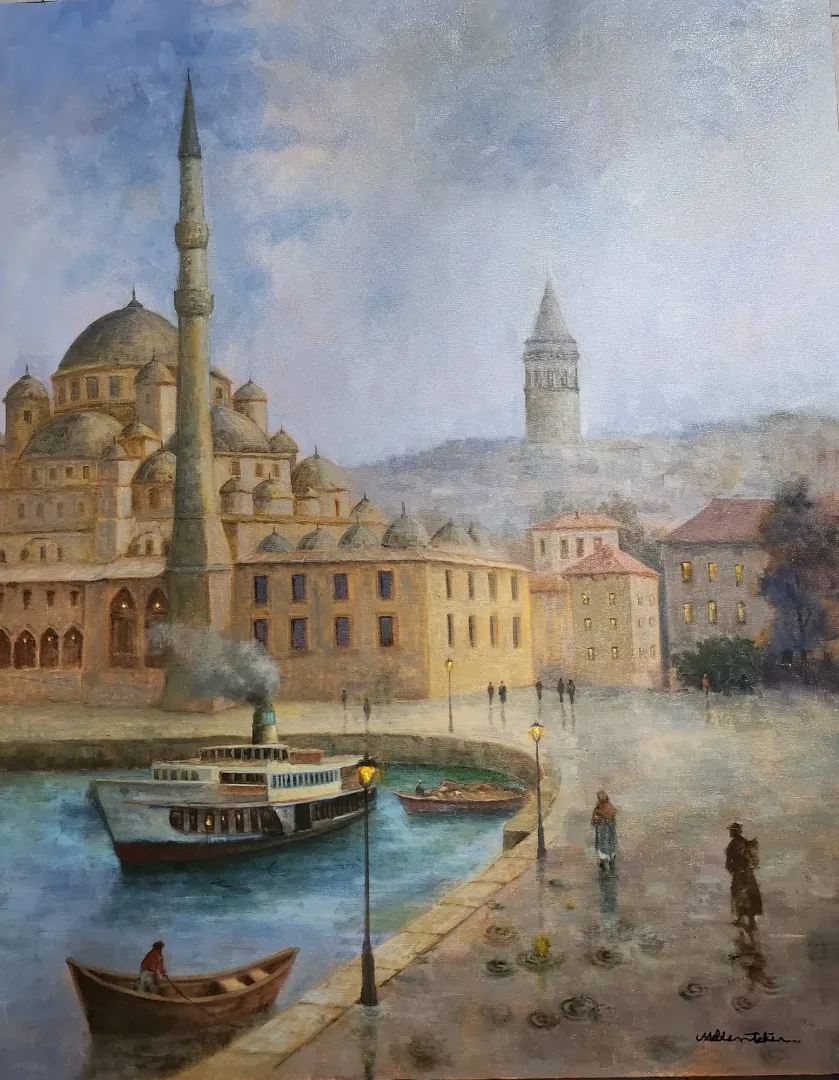 yakınlaştır "Zamanın durağında yalnızlık" eseri MELTEM TEKİN tarafından 2025 yılında 100x80 cm ölçülerinde Tuval üzeri yağlı boya tekniği ile yapılmıştır.