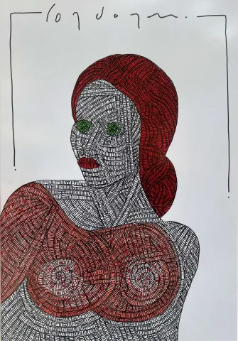 "İsimsiz" eseri MURAT ÖZDOĞRU tarafından 2024 yılında 50x35 cm ölçülerinde Kağıt üzeri akrilik boya tekniği ile yapılmıştır.