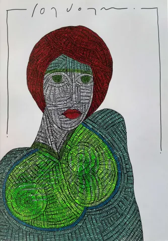 "İsimsiz" eseri MURAT ÖZDOĞRU tarafından 2024 yılında 50x35 cm ölçülerinde Kağıt üzeri akrilik boya tekniği ile yapılmıştır.