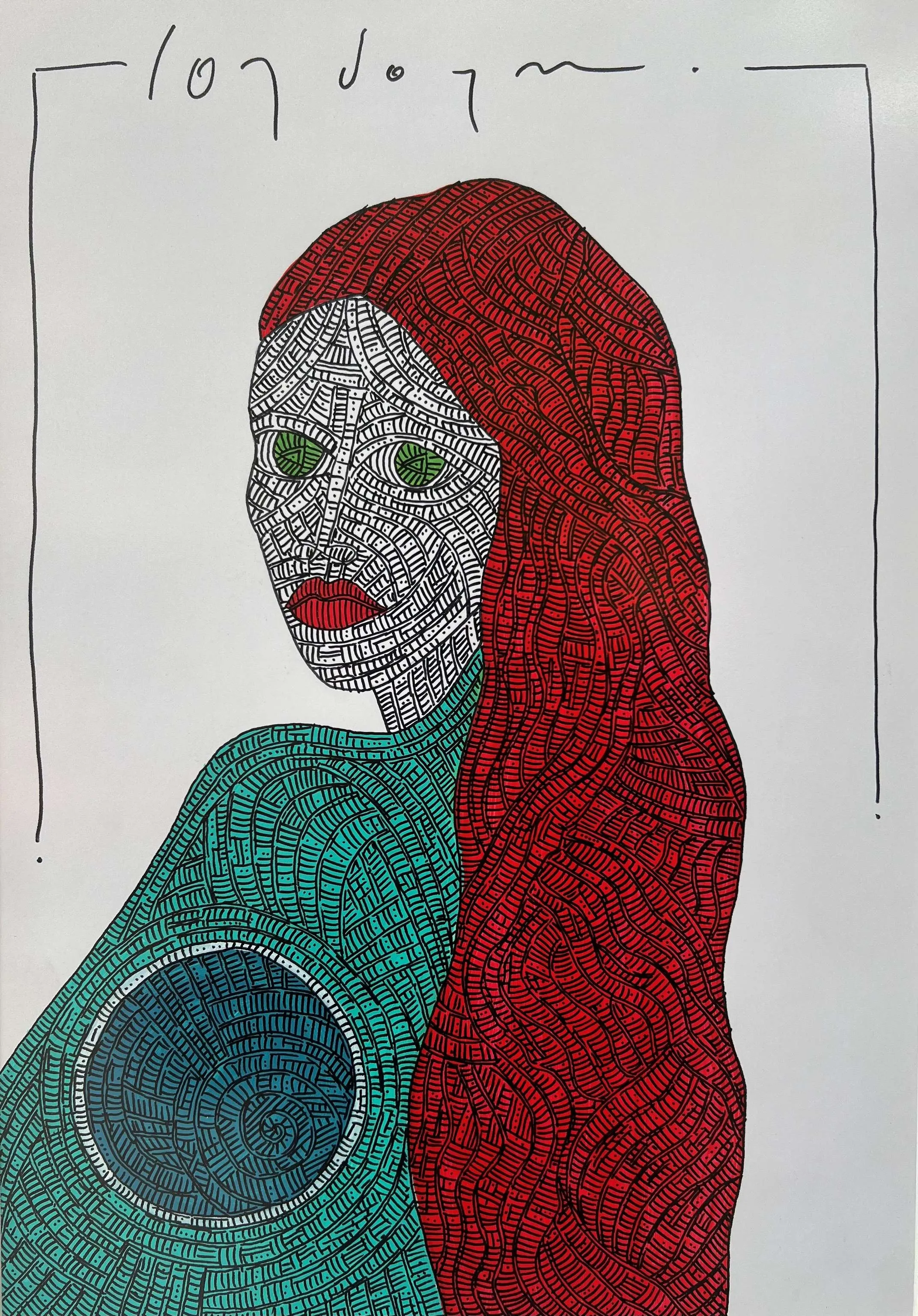 "İsimsiz" eseri MURAT ÖZDOĞRU tarafından 2024 yılında 50x35 cm ölçülerinde Kağıt üzeri akrilik boya tekniği ile yapılmıştır.