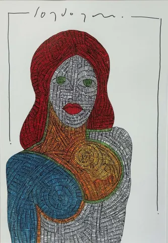 "İsimsiz" eseri MURAT ÖZDOĞRU tarafından 2024 yılında 50x35 cm ölçülerinde Kağıt üzeri akrilik boya tekniği ile yapılmıştır.