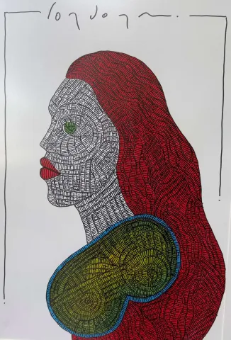 "İsimsiz" eseri MURAT ÖZDOĞRU tarafından 2024 yılında 50x35 cm ölçülerinde Kağıt üzeri akrilik boya tekniği ile yapılmıştır.